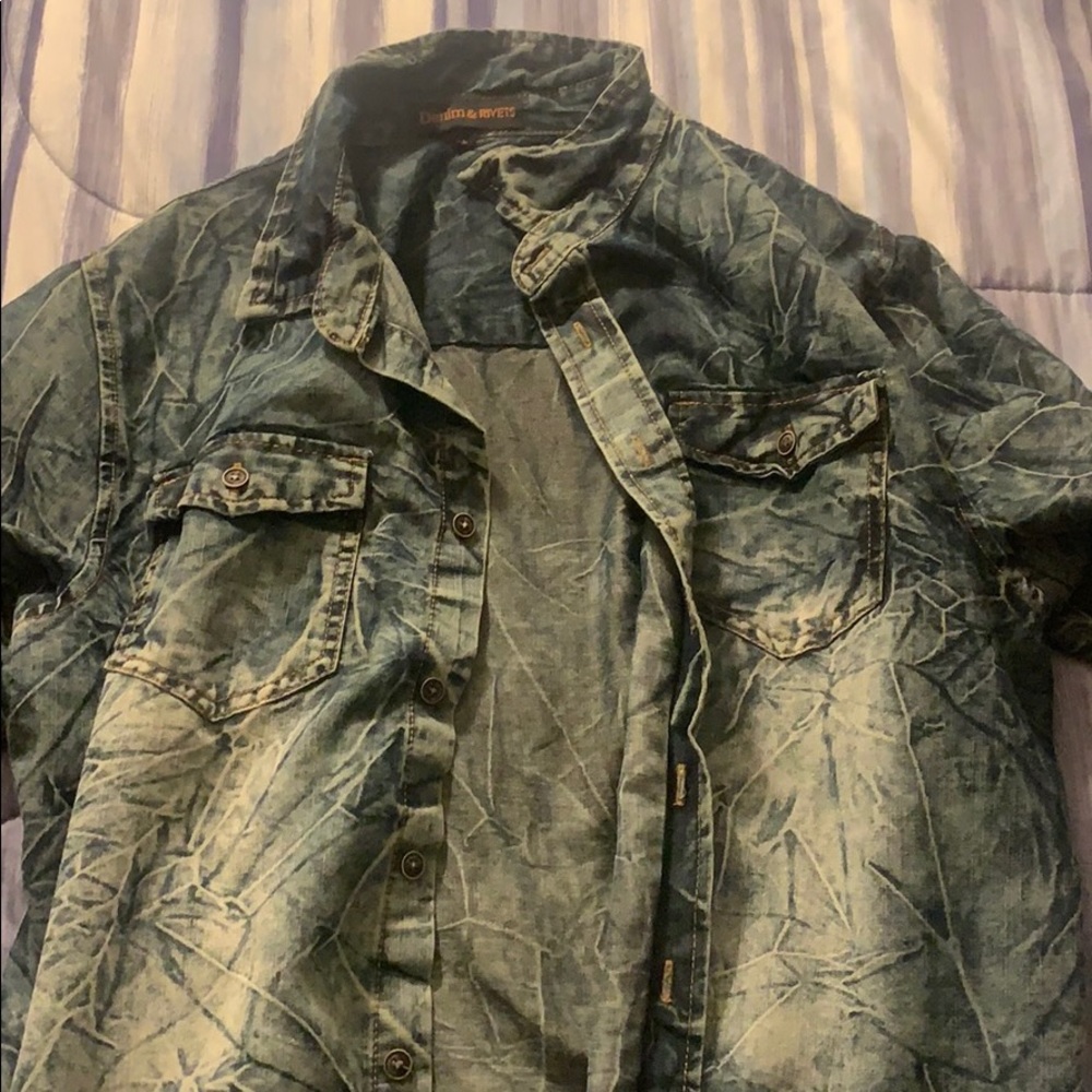 Size large denim shirt